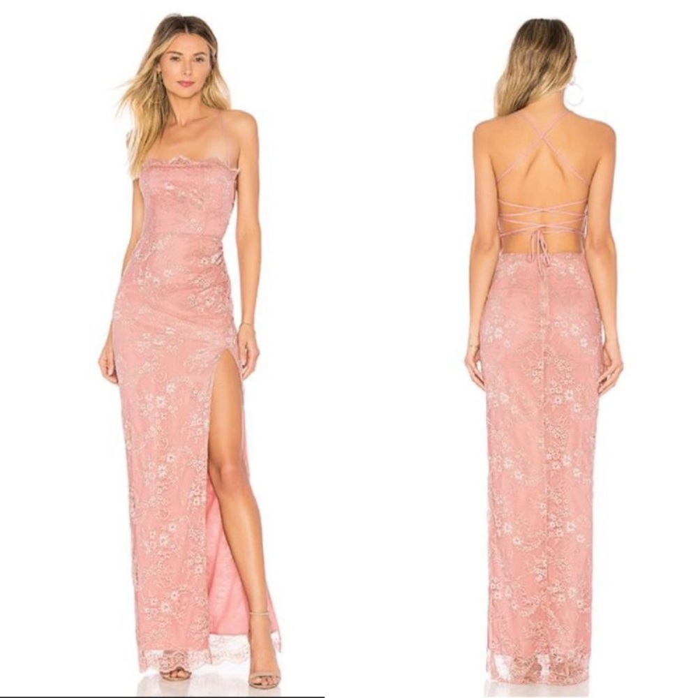 NWT Majorelle tavi blush pink lace dress